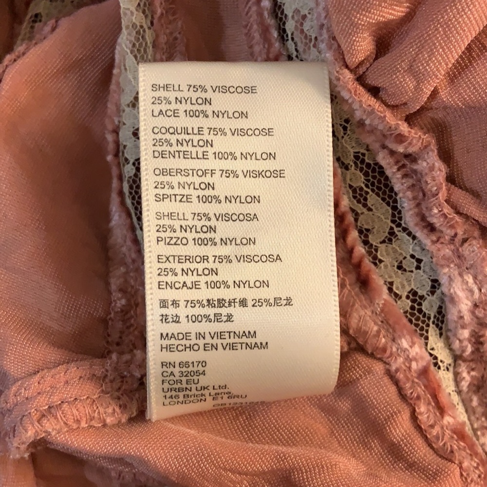 Free People Pink Velvet Yours Truly Mauve Crop Top - Picture 7 of 10